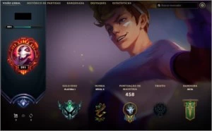 Conta diamante criada em 2012 - League of Legends LOL