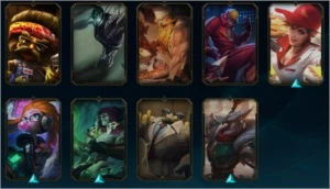 ACC Riot games Valorant 1° passe,LOL 56 skins, tft 9 lendas - League of Legends