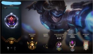 ACC Riot games Valorant 1° passe,LOL 56 skins, tft 9 lendas - League of Legends