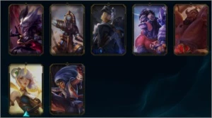 ACC Riot games Valorant 1° passe,LOL 56 skins, tft 9 lendas - League of Legends