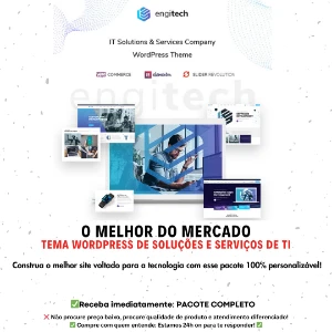 Tema WordPress de soluções e serviços de TI - Engitech - Others