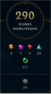 Conta LOL PLAT IV, 426 skins - 12 míticas - 37 lend - League of Legends