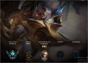 Conta LOL PLAT IV, 426 skins - 12 míticas - 37 lend - League of Legends