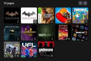 Conta Xbox com 6 jogos + skins fortnite - Outros