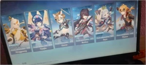 Conta genshin Impact, AR 55, Xiao,Baal, Zhongli,Eula,Keqing