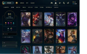Conta LoL diamante season 3 e 4, muitos champions e skins - League of Legends