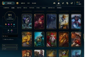 Conta LoL diamante season 3 e 4, muitos champions e skins - League of Legends