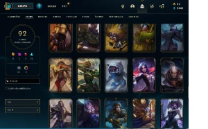 Conta LoL diamante season 3 e 4, muitos champions e skins - League of Legends