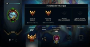 Conta league of legends lvl 136, 77 skins e gold 2 na solo LOL