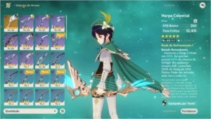 Conta Genshin Impact AR 41 - Venti, Diluc E Arco 5 Estrelas.