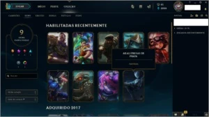 CONTA PRATA I - 56 CHAMPS + 9 SKINS - League of Legends LOL