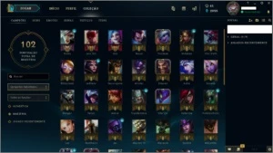 CONTA PRATA I - 56 CHAMPS + 9 SKINS - League of Legends LOL