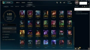 CONTA PRATA I - 56 CHAMPS + 9 SKINS - League of Legends LOL