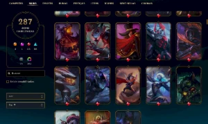 Conta Ouro 4 - 287 SKINS - League of Legends LOL