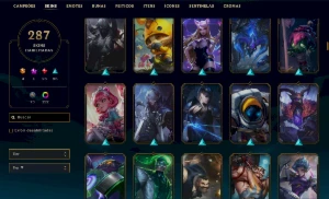 Conta Ouro 4 - 287 SKINS - League of Legends LOL