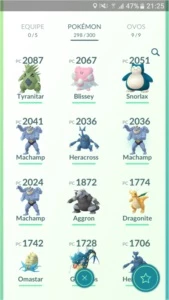 Conta de Pokémon GO