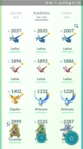 Conta de Pokémon GO