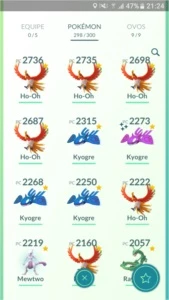 Conta de Pokémon GO