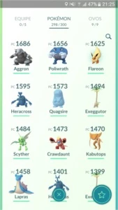 Conta de Pokémon GO