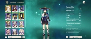 CONTA AR10 - Andarilho(Scaramouche) e Tighnari - Genshin Impact