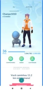Conta lvl 36 pokemons raros shynis e unows - Pokémon