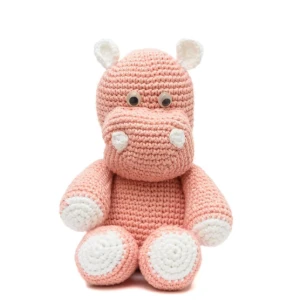 Hipopótamo em amigurumi - Artesanato e Personalizados