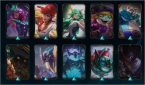 Conta de LoL nível 201 com 152 skins e 122 campeões. - League of Legends