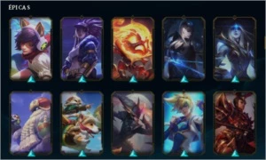Conta de LoL nível 201 com 152 skins e 122 campeões. - League of Legends