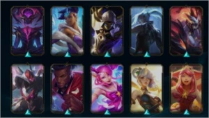 Conta de LoL nível 201 com 152 skins e 122 campeões. - League of Legends