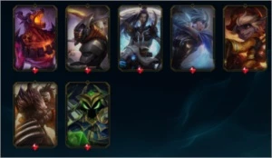 Conta de LoL nível 201 com 152 skins e 122 campeões. - League of Legends
