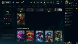 Conta Lol Lvl 263 Esmeralda 4 / 93 Skins - League of Legends