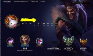 Conta League Of Legends Platina 5 LOL