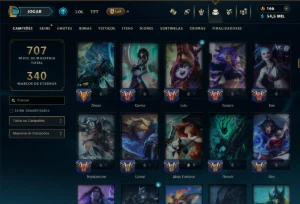 Unranked com TODOS os Champs e 132 Skins ( ADC / SUP ) - League of Legends LOL