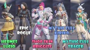 (Pc) Conta Overwatch, Shop Skins, Collab skins + 1400 coins - Blizzard