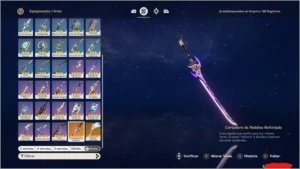 conta dois personagens 5 estrelas e duas armas 5 estrelas.. - Genshin Impact