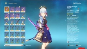 conta dois personagens 5 estrelas e duas armas 5 estrelas.. - Genshin Impact