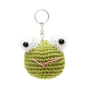 Chaveiro Cabeça de Sapo em Amigurumi - Artesanato e Personalizados