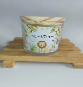 Lembrancinha Vela Maternidade Safari 120g - Artesanato e Personalizados
