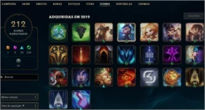 CONTAS DE LOL PLATINA - League of Legends