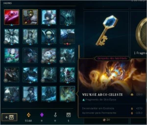 Conta com skins ótimas e barato de League Of Legends ? LOL