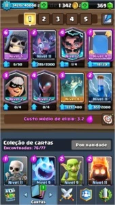 Conta clahs royale NVL 11 preco bom - Clash Royale