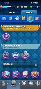 Conta de Clash Royale 12 de trofeus
