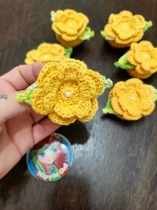 Capa para Botão de Fogão em Crochê - Artesanato e Personalizados