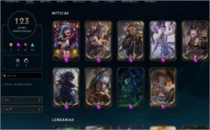 Conta LoL com 8 skins prestígio e ryze triunfante - League of Legends