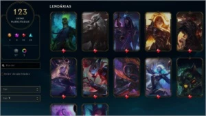 Conta LoL com 8 skins prestígio e ryze triunfante - League of Legends