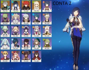Ar45 Yelan, Alhaitham, Garantido Pit51, Arma Cyno Arma Dehya - Genshin Impact