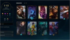 Conta lol 110 skins e varíos ícones raros - League of Legends