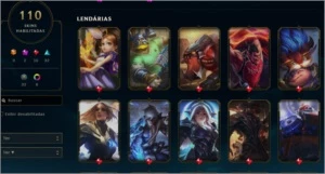 Conta lol 110 skins e varíos ícones raros - League of Legends