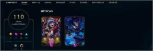Conta lol 110 skins e varíos ícones raros - League of Legends