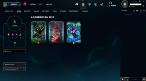 Conta LOL Smurf Level 30 Com 10 SKINS - League of Legends